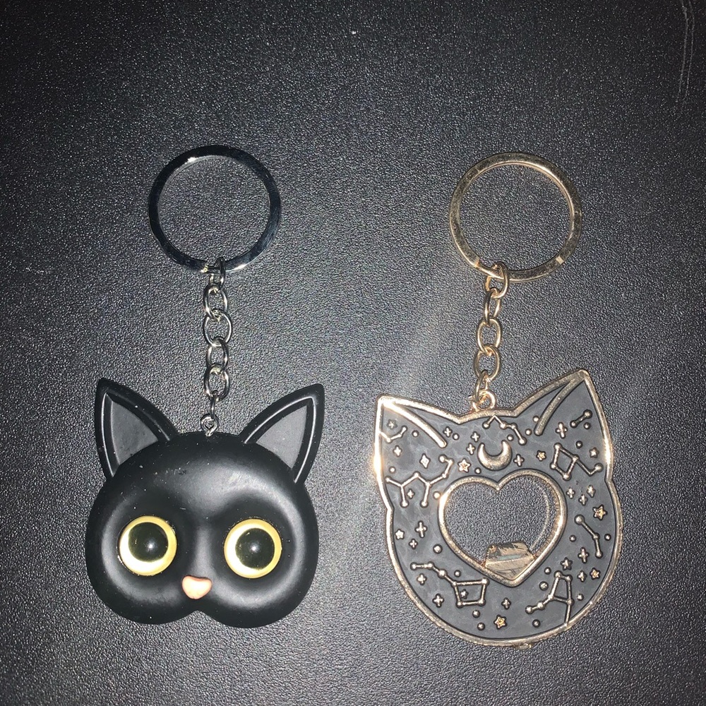 - Lot of 2 cats wicca witchcraft adult  Keychains